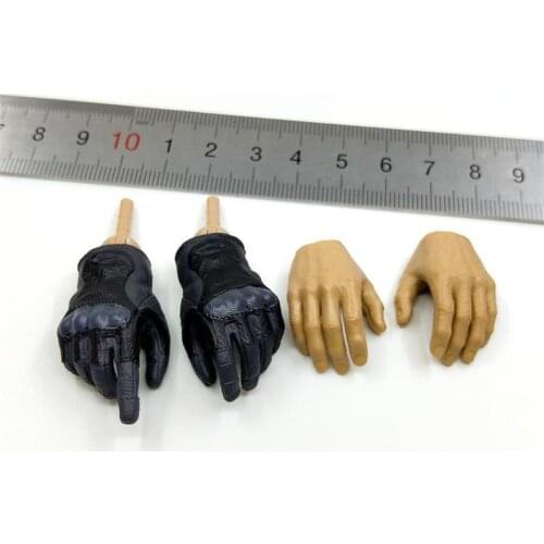 Scale 1/6 EASY&SIMPLE ES 26042R USA Continental Tropical Version Fashion 4PCS/SET Gloved Hand Model Mostly 12inch Doll Figure