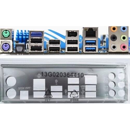 New I/O shield back plate of motherboard for P8P67 P8P67 REV 3.0 P8P67 REV 3.1 just shield backplate Free shipping