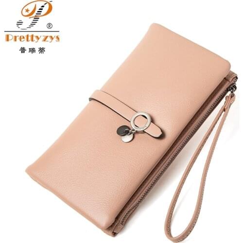 2021 New Women Purse Wristband Long Coin Purse Ladies Multifuncation Fashion Flower Orchid Wallet Girl Cute Card Purse Gift