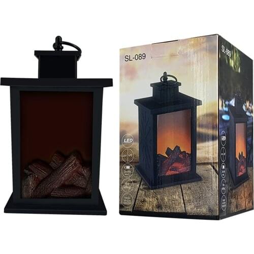 Newest Arrival Fireplace Light LED Simulation Flame with Hanging Hook Battery Powered Home Decoration