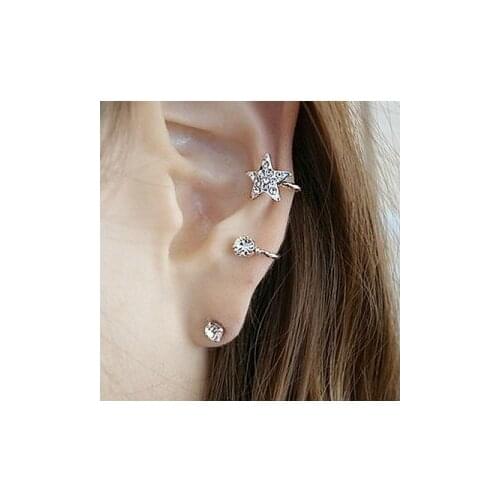 New Fashion Jewelry Rhinestone Earrings Gift For Women Girls Beautiful Gift Wholesale