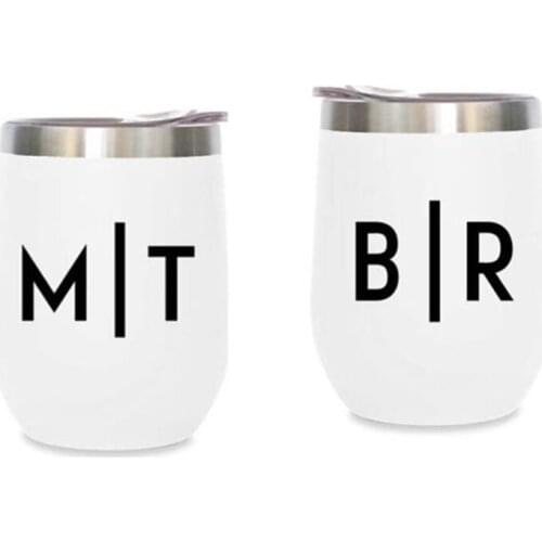 Initial sticker custom decals bridesmaid tumbler decal yeti wine glass sticker coffee cup sign decals laptop decal HY1000