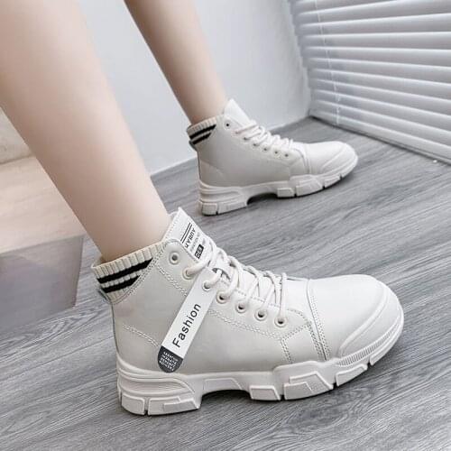 Autumn/winter Martin Boot Woman British Style Flat Bottom Sport Casual Single Boot Fashion Casual Shoes Woman Zapatos De Mujer