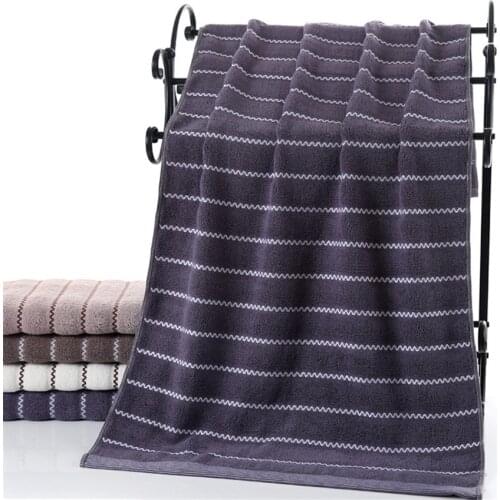 70x140cm Striped Bath Towel for men and women Soft 100% Cotton Beach Bathroom Towel Set Super Absorbent Quick Dry beach towel