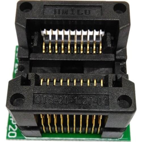 SOP20 Transfer DIP20 Burner Seat, OTS20-1.27-01 Programming Block and PCB Board Writing Stand