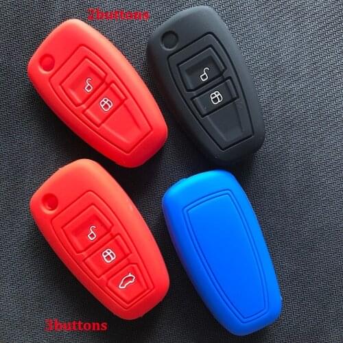 Silicon For Mazda Car Flip FOB Remote 2 3 Button Flip Key Case Hodler BT50 BT-50 UTE 2012 2013 2014 2015