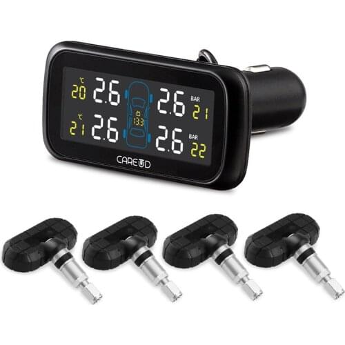 U903Z-NF+ Smart Car TPMS Tyre Pressure Monitoring System cigarette lighter Digital LCD Display Auto Security Alarm Systems