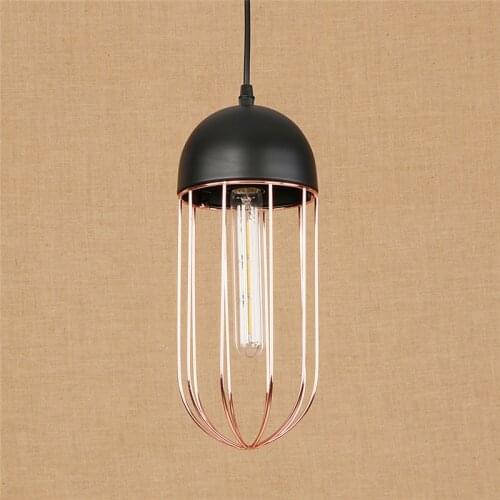 Nordic Loft Style Simple Iron Droplight Industrial Vintage Pendant Light Fixtures For Dining Room HangingLamp Indoor Lighting