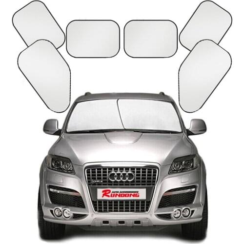 Car sunscreen silver cloth car sun block front and back side block sunshade suit