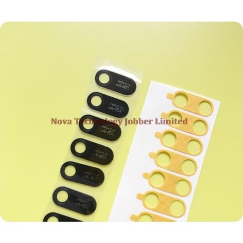 Wyieno 50Pcs/Lot Real Camera Glass Lens For Huawei Y6 2019 Back Rear Camera Panel with Glue Phone Parts Tracking