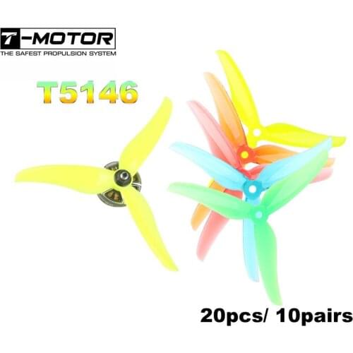 20pcs/10Pairs T-Motor T5146 5146 3-blade Propeller CW CCW For RC Drone FPV Racing Brushless Motor