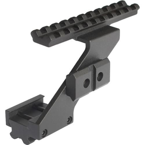 Tactical Weaver Picatinny Top & Bottom Rail Pistol Handgun Scope Mount Fits Pistols Front Red Dot Laser Sight