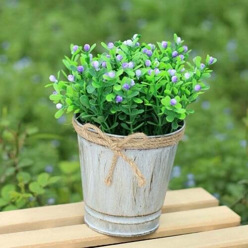 Vintage Retro Garden Metal Iron Fence Hanging Keg Flower Pot With Hook Hanging Balcony Plant Hanging Pot Nursery Bonsai Pots