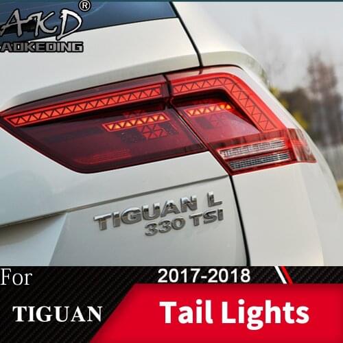 Tail Lamp For Car VW Tiguan 2017-2018 Tiguan L LED Tail Lights Fog Lights Daytime Running Lights DRL Tuning Cars Car Accessories