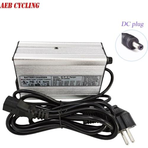 E-mtb bike charger 54.6V 2A 3A 4A Li-ion battery charger for NCM Moscow bike battery with DC charge plug