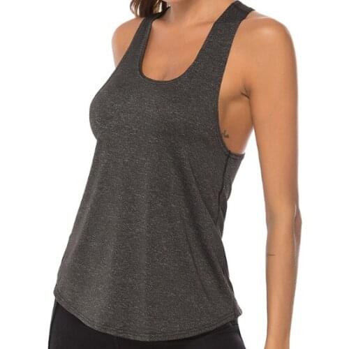 Womens Short Tank Tops Sleeveless U-shaped Neck Pullover Vests Summer Casual Athletic Tanks