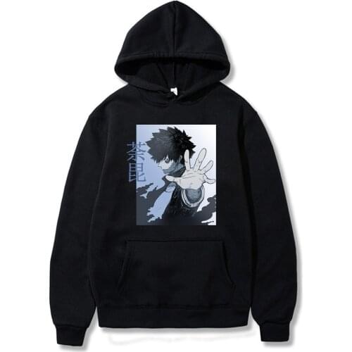 Anime My Hero Academia Dabi Printed Long Sleeve Round Neck Streetswear Hiphop Sweatshirt Pullover