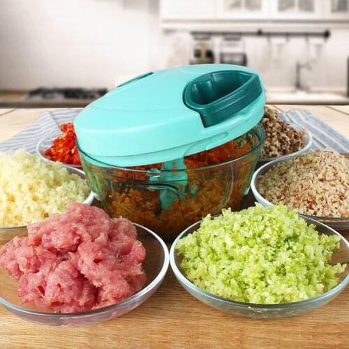 1 Pcs Manual Vegetable Fruit Chopper Cutter Processor Chopper Garlic Cutter Food Fruit Twist Shredder Meat Crusher Kitchen Tool