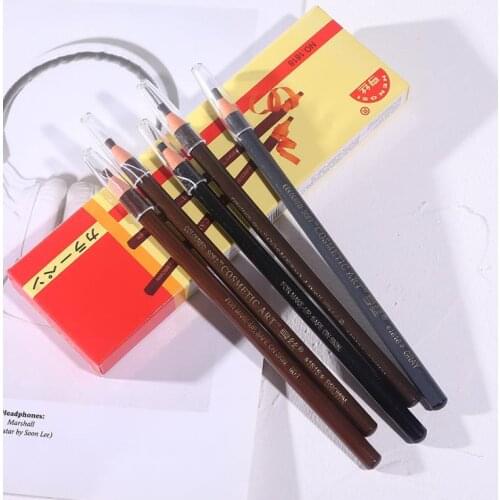 1000pcs Microblading Eyebrow Tattoo Pen Waterproof Permanent Makeup Eye Brow Pencil Positioning Lip Eyebrow