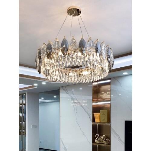 2021 New Creativity Chandeliers K9 Crystal Pendant Light Luxury Indoor Decorat LED E14 AC110V AC220V For Living Room Bedroom