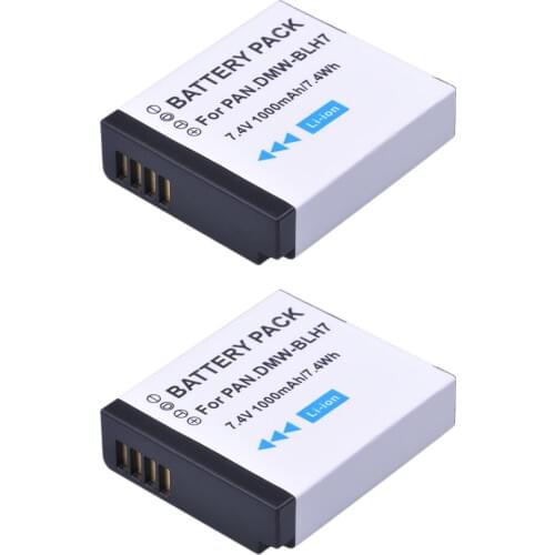 2Pcs High-Quality DMW-BLH7 BLH7 DMW-BLH7PP DMW-BLH7E Batteries for Panasonic DMC-GM1 GM1 DMC-GM5 GM5 DMC-GF7 GF7 DMC-GF8 GF8
