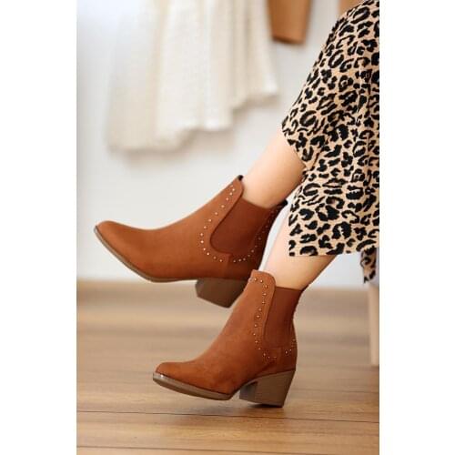 A5225-20Taba Nubuck Pink Potin Tan Nubuck Women 'S Boots A5225-20