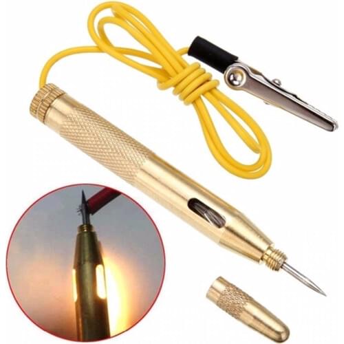 Car Motorcycle Motorbike Circuit Electric Tester Pen Wire Power Pencil Detector DC 6V-24V