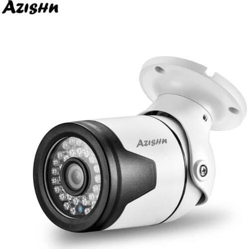 AZISHN Home Security 5MP Hi3516EV300 IP Camera IP67 Waterproof Outdoor IR Night Vision Surveillance 48V POE