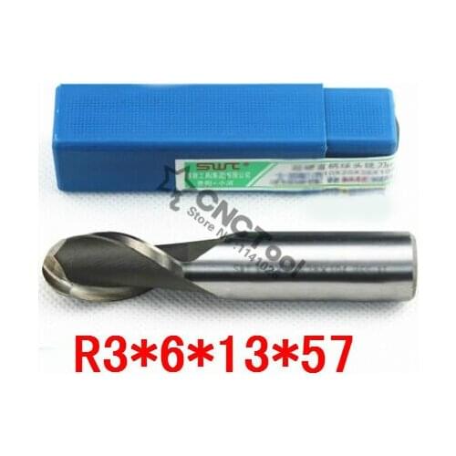 Free shipping 10PCS R3.0 high speed steel ball end milling cutter, straight shank white steel cutter, R alloy milling cutter