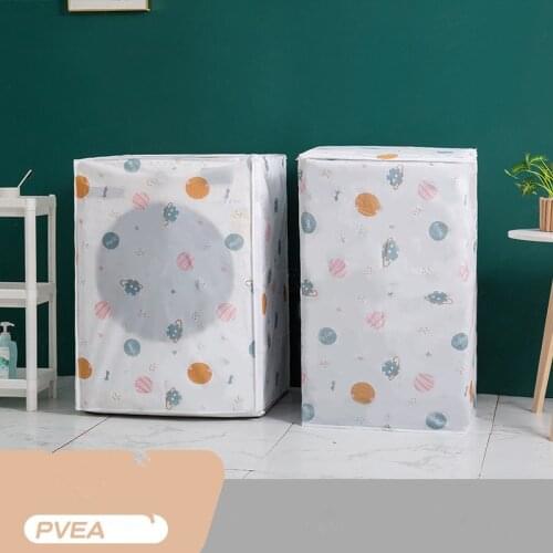 New PEVA washing machine cover all-inclusive sunscreen washing machine dust cover dustproof, waterproof and washable
