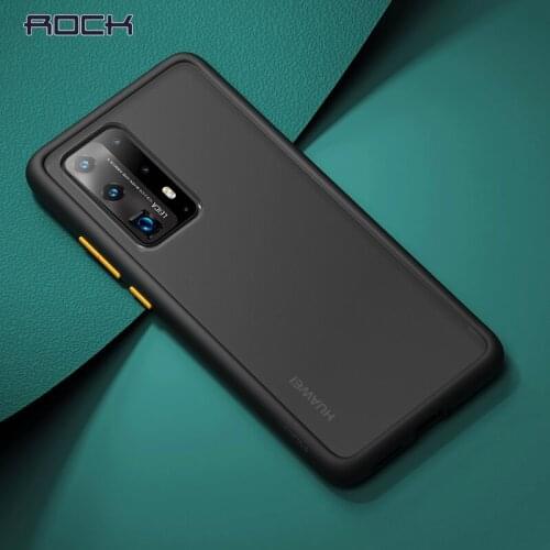 ROCK For huawei p40 pro p40 case Matte Clear Phone shockproof protection soft + hard hybrid case for huawei p40 p 40 cover