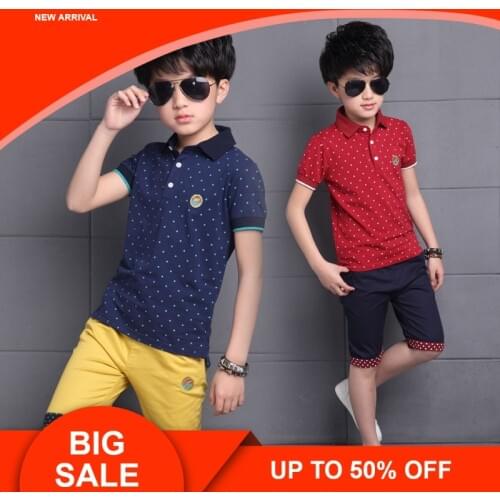 Children Clothes Summer Baby Boys Clothes Shirt+Shorts Outfit Kids Clothes Boys Sport Suit Toddler Boys Clothing Sets