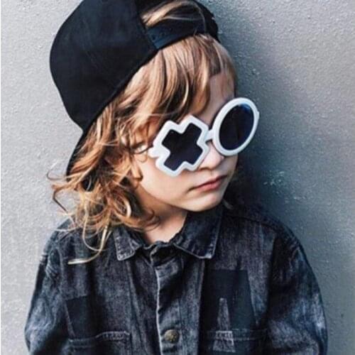 Childrens Jelly X 0 Design Shape Fashion Sunglasses Boys Girls Vintage Sunglasses UV Protection Classic Kids Eyewear