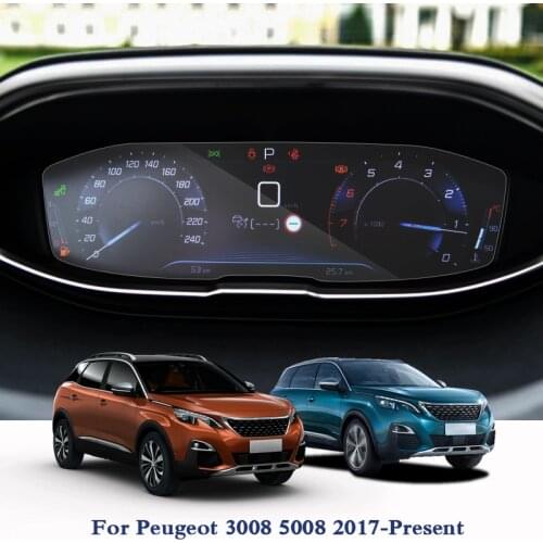 For Peugeot 3008 5008 2017-Present GPS Navigation Screen Glass Protective Film Dashboard Display Protective Film Accessories
