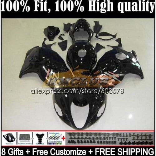 Injection For SUZUKI GSXR1300 Hayabusa 2008 2009 2010 2011 2012 2013 21CL.218 gloss black GSXR 1300 CC 14 15 16 17 18 19 Fairing