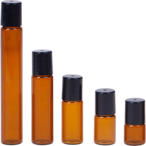 Brown Essential Oil Bottle Cosmetic Packaging Bottle Brown Glass Bottle