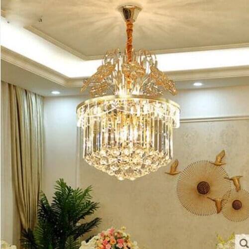Restaurant Chandelier European Crystal Chandelier Modern Simple Dining Room Lamps Luxurious Atmosphere Home Bedroom Living Room