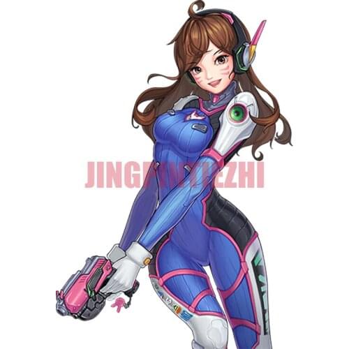 Car Stickers Vinyl Motorcycle Decal Car Window Body Decorative Sexy Anime Girl Overwatch - D.Va (Hana Song)