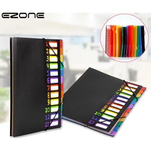 EZONE Multi Tier A4 Folder Display Book Student Test Paper Storage Clip Music Score Folder Classification of Documents Folder