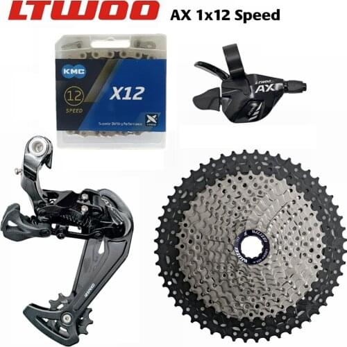 LTWOO AX12 12 Speed Shifter + Rear Derailleurs + 50T 52T Cassette / Chainring + KMC X12 Chain Groupset, Eagle 12