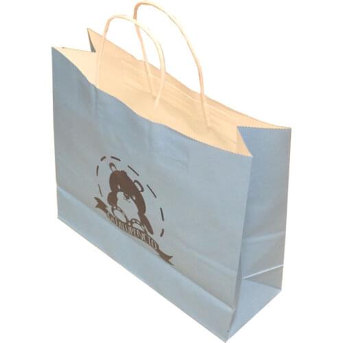 32x25x11cm/custom printed logo gift kraft paper bag/Recyclable brown kraft paper bag/white kraft paper bag/many color choice