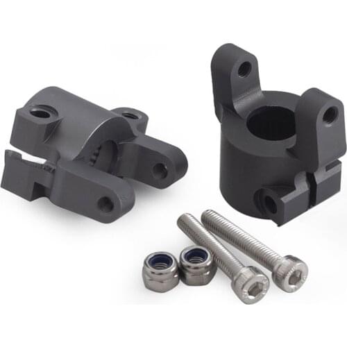 Aluminum Alloy C Type Seat Durable Rear Axle C Type Mount Upgrade Parts for SCX10 II RC Car