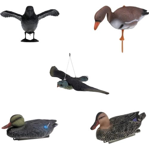 Realistic Outdoor Shooting Hunting Target Duck Goose Decoys Garden Lawn Crow Big Bird Flyer Decor Scarer Greenhand Gear