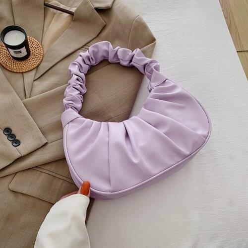 Retro Bags For Women 2021 Vintage Handbags Solid Color Summer Purses Women Bag Lady Hobo Bags Female Pouch Female Leather Clutch