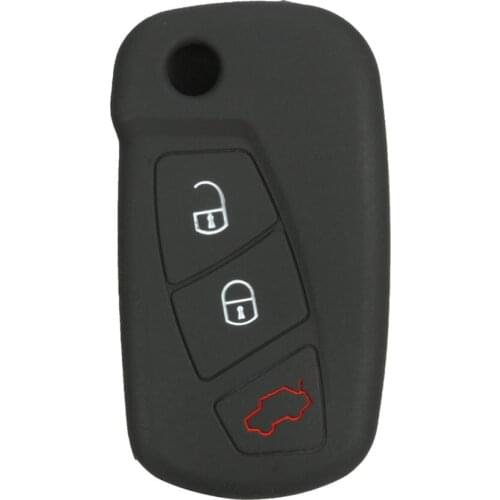 3 Button Folding Car Remote Control Silicone Protective Sleeve Case For Ford Remote Control Cover Wear Resistant Drop Shipping