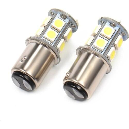 500 X Car led 1157 P21/5W S25 BAY15D 1157 Strobe flashing 13SMD 5050 LED bulb lamp car Brake stop light flashing DRL white