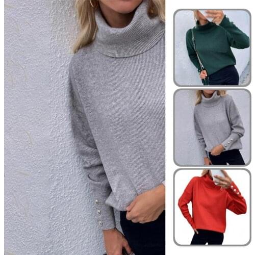 Loose Terrific Long Sleeve Autumn Sweater Pullover Autumn Sweater Elastic for Home