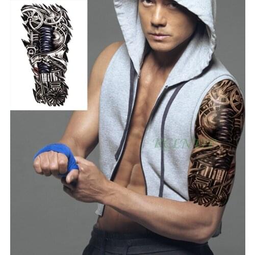 Waterproof Temporary Tattoo Sticker 3D robot arm stickers tatto flash tatoo fake tattoos for men