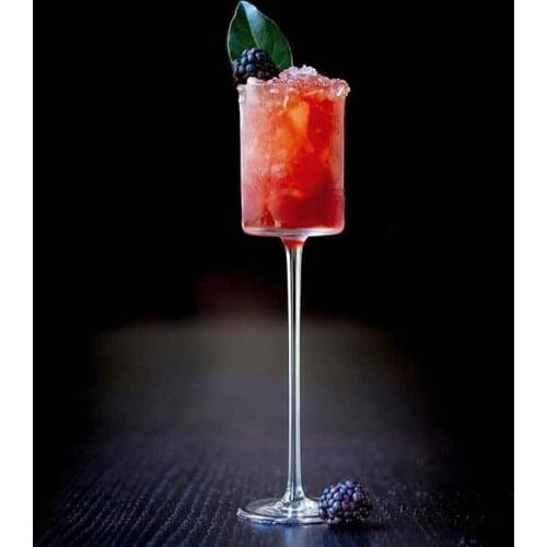 Japanese Crystal Glass Cup Classic Straight Goblet Champagne Glasses Cocktail Glasses Home Bar Hotel Party Wedding Drinkware