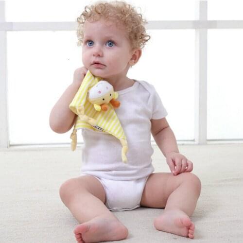 Funny Baby Exceed Soft Comforting Towel Animal Shape Appease Doll Plush Baby Toy Newborn Sleep Soothing Towel Baby Handkerchief